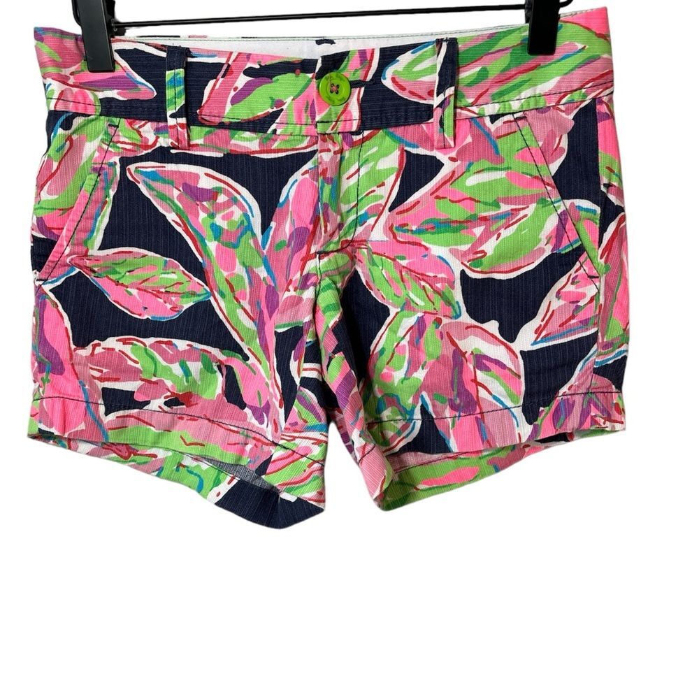 Lilly Pulitzer Callahan Cotton Short size 000 Preppy Summer Junior Floral Tropic